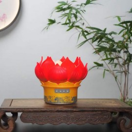 Đèn hoa đăng- Máy niệm phật hình hoa sen