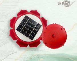 Máy niệm Phật hoa sen mini năng lượng mặt trời 42 bài có bộ kinh địa tạng